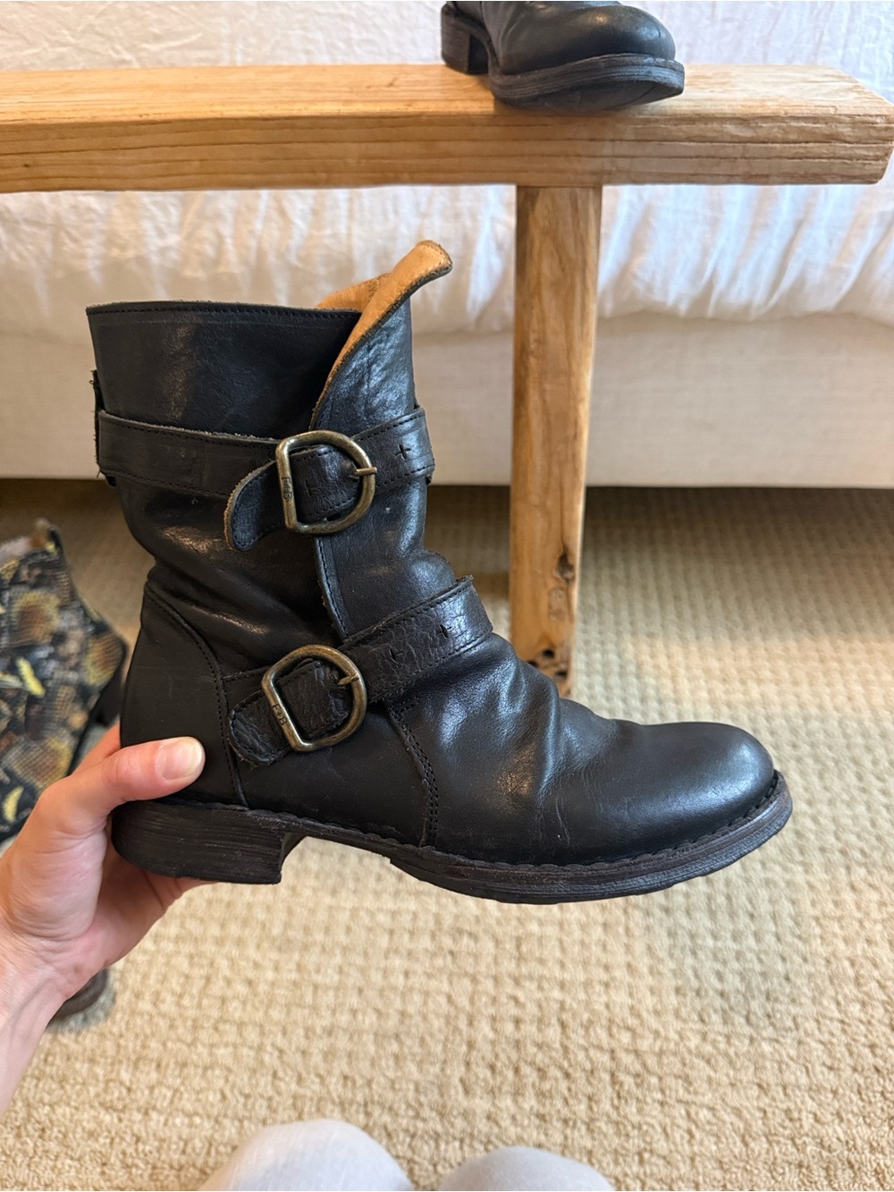 Florentini + Baker Cusna buckled leather boots